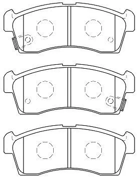 Sada brzdových destiček, kotoučová brzda Premium ADVICS by AISIN